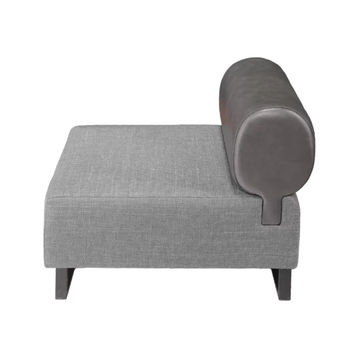 مبل اداری تک نفره مدل Sofa-Turin-1n-WH بدون دسته - Image 2