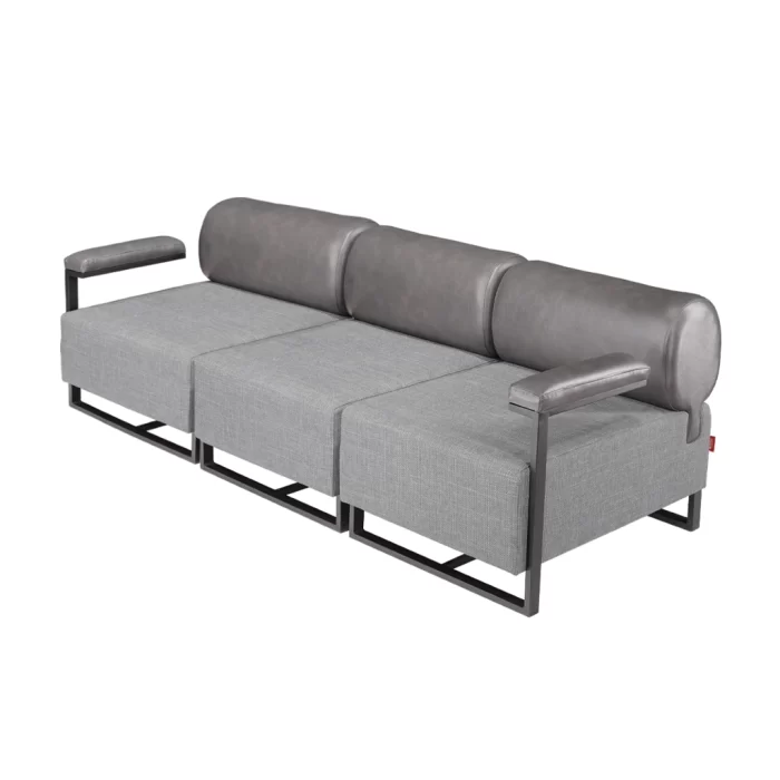 مبل اداری تک نفره مدل Sofa-Turin-1n-WH بدون دسته - Image 3