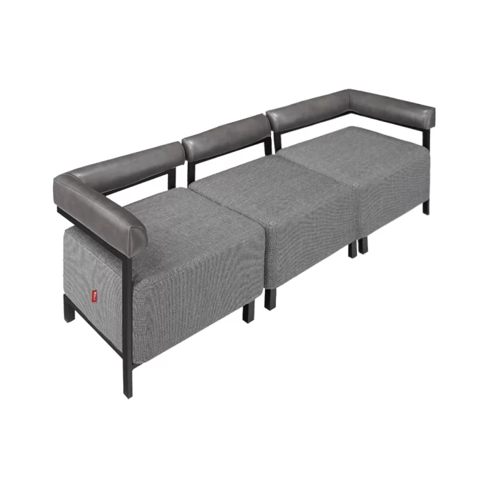 مبل اداری تک نفره مدل Sofa-Vien-1n-WH بدون دسته - Image 4