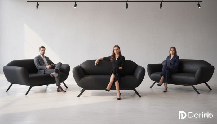 مبل اداری دو نفره مدل آتن Sofa-Athens-2n - Image 2